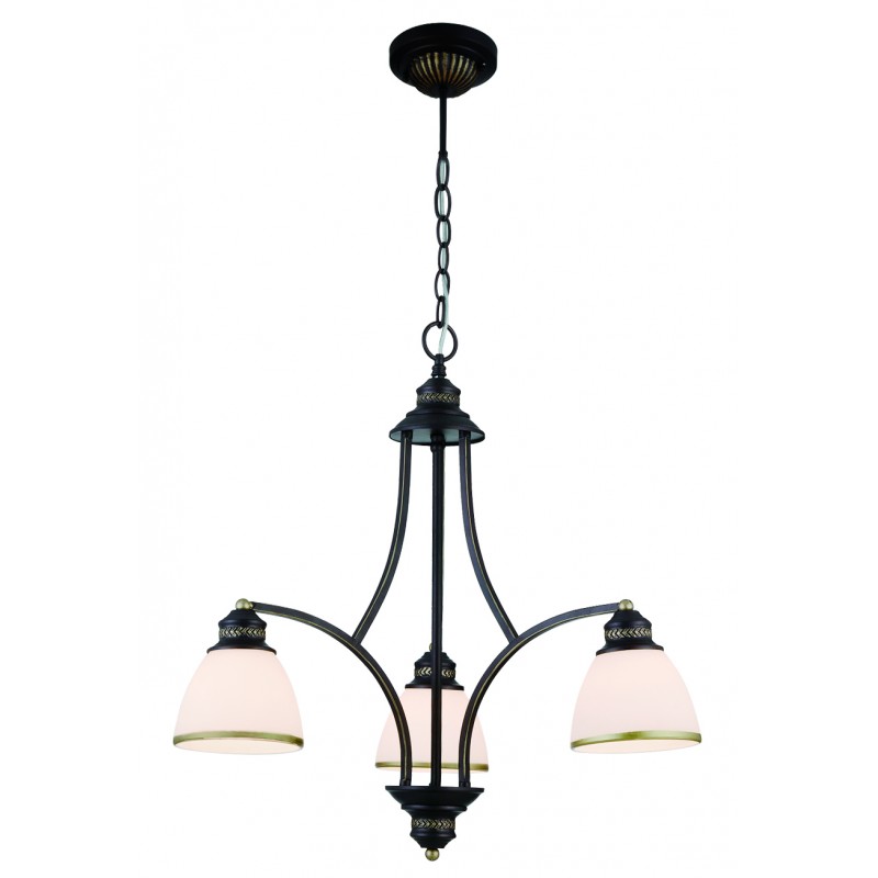 ПЛАФОН CLAIR 3 X E27 580MM БЯЛ/КАФЯВ ПЛАФОН CLAIR 3 X E27 580MM БЯЛ/КАФЯВ