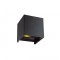 СТЕННА ЛАМПА SQUARE GREG LED 6W ЧЕРЕН IP54