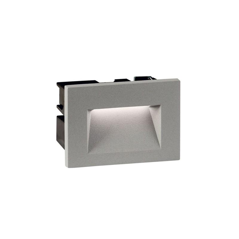 ВГРАДЕНА СТЕННА ЛАМПА THETA LED 3W СИВА
