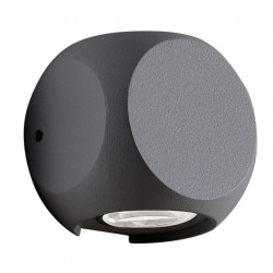 СТЕННА ЛАМПА BALLITO СИВ МЕТАЛ 4W LED