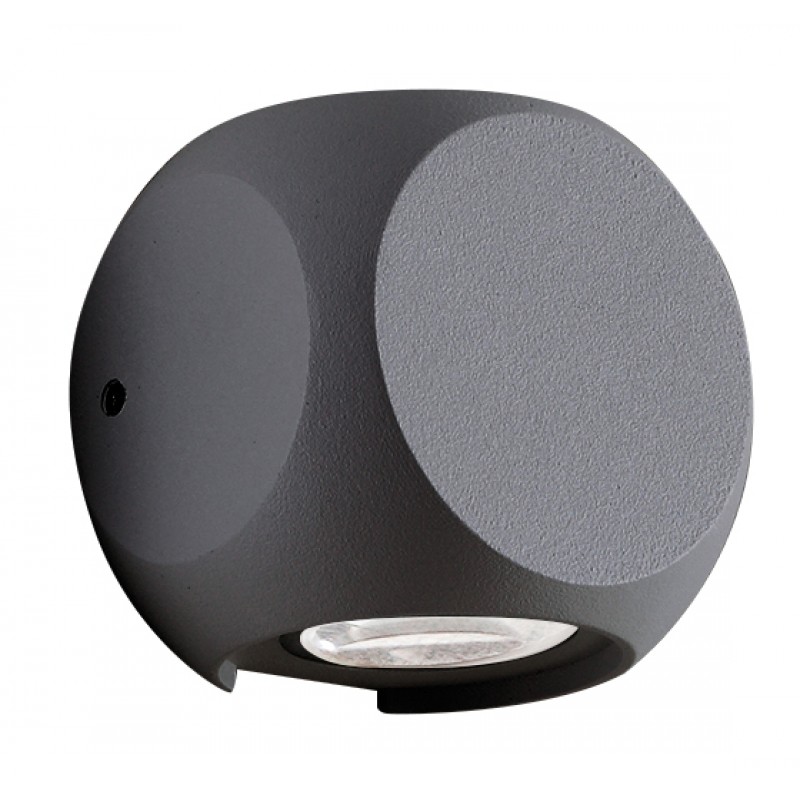 СТЕННА ЛАМПА BALLITO СИВ МЕТАЛ 4W LED СТЕННА ЛАМПА BALLITO СИВ МЕТАЛ 4W LED