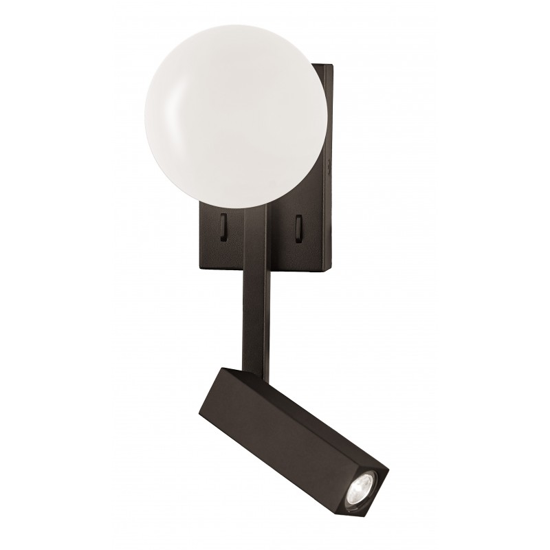 СТЕННА ЛАМПА REFLECT LED 5W + 3W БЯЛО/ЧЕРНО СТЕННА ЛАМПА REFLECT LED 5W + 3W БЯЛО/ЧЕРНО