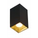 КВАДРАТЕН ТАВАНЕН ПОЛИЛЕЙ GLAM LED 12W 3000K ЧЕРЕН/ЗЛАТЕН