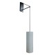СТЕННА ЛАМПА SALINA ЧЕРЕН ПЯСЪК / СИВ АБАЖУР СТЕННА ЛАМПА SALINA ЧЕРЕН ПЯСЪК / СИВ АБАЖУР
