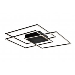 LED ПЛАФОН DANIEL 80W 3000K ЧЕРЕН МАТ