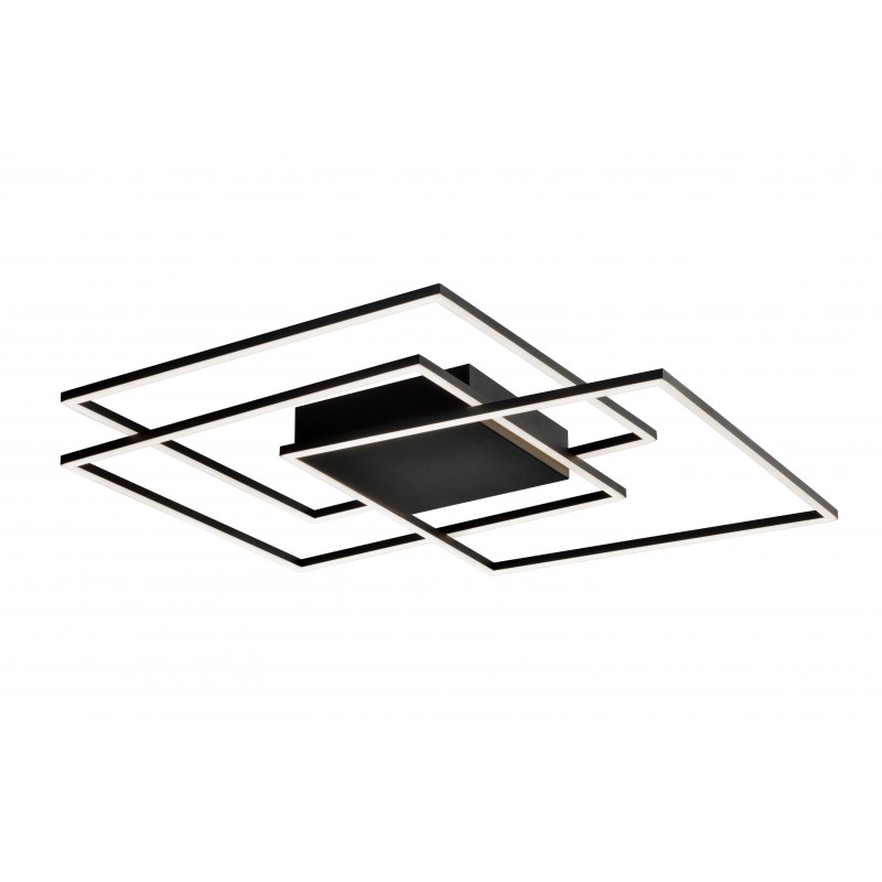 LED ПЛАФОН DANIEL 80W 3000K ЧЕРЕН МАТ