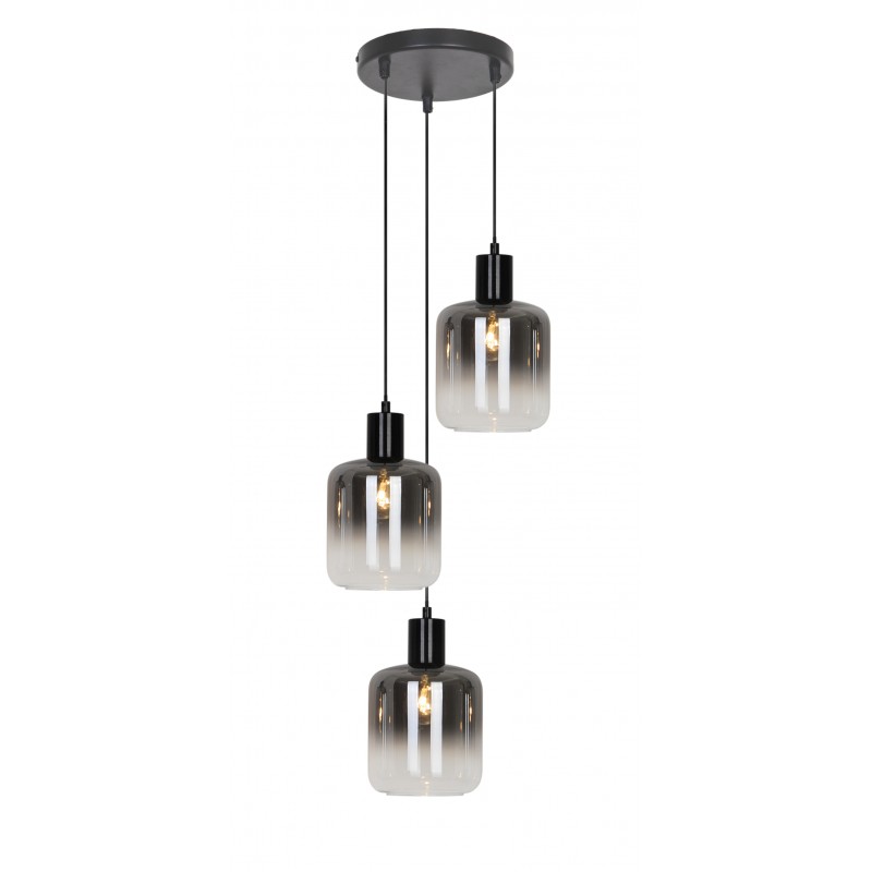 ВИСЯЩА ЛАМПА ADAM 3X60W ЧЕРЕН ДИМ