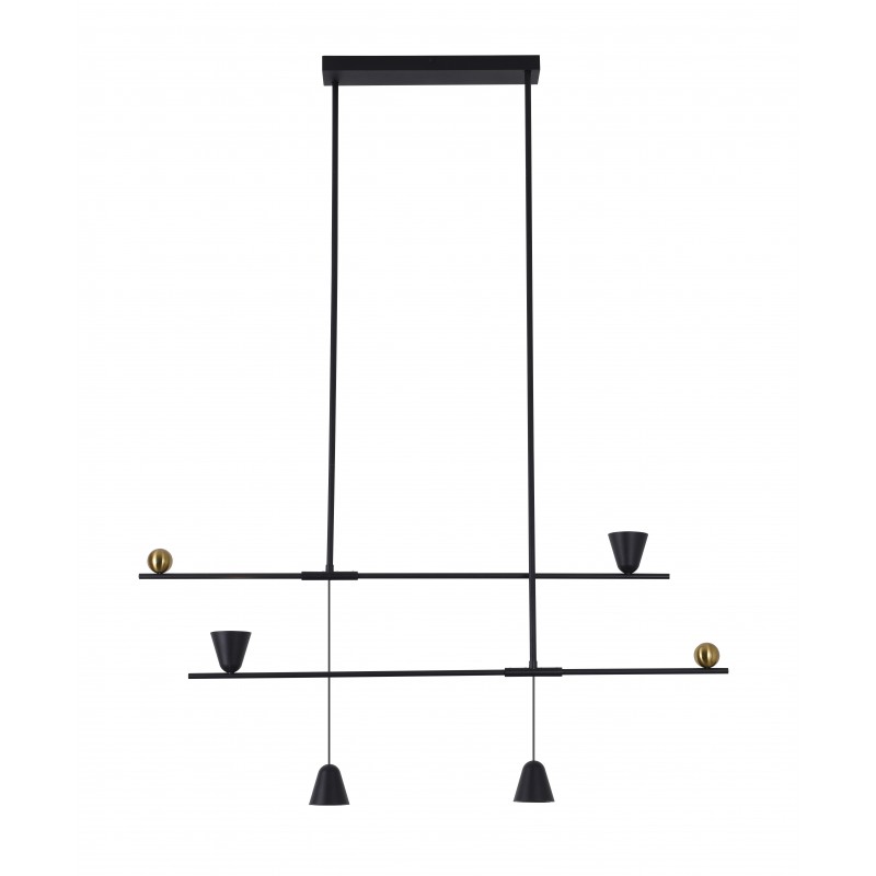 ПЕНДЕЛ DONATELLA 4 LED 24W 3000K ЧЕРЕН
