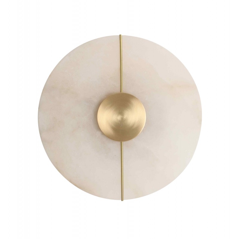 СТЕННА ЛАМПА LUSSO D:200 6W БЯЛА/ЗЛАТНА