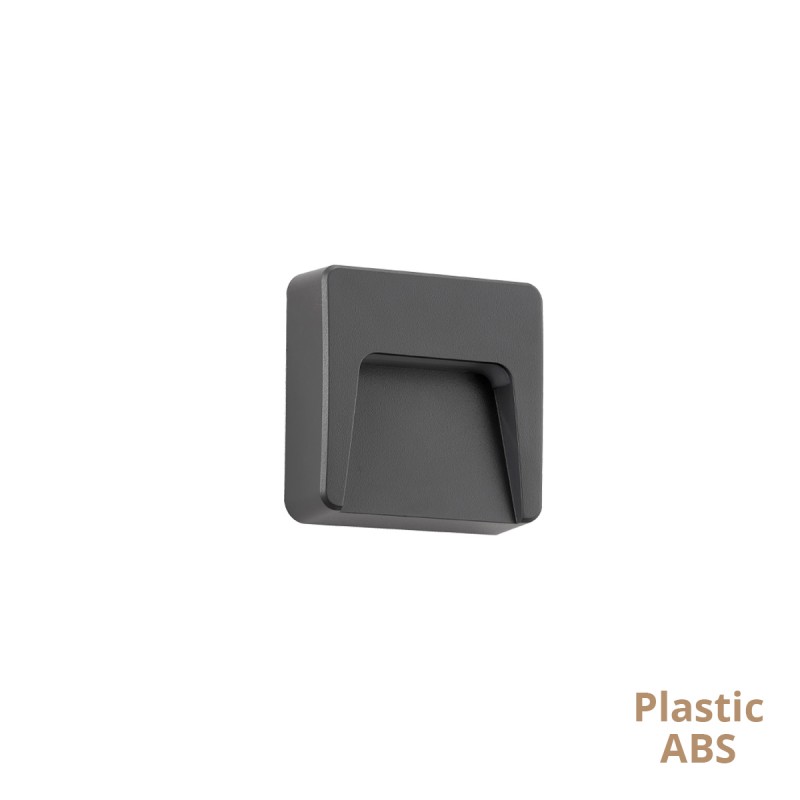 СТЕННА ЛАМПА LED 2W 3000K DARK GREY СТЕННА ЛАМПА LED 2W 3000K DARK GREY