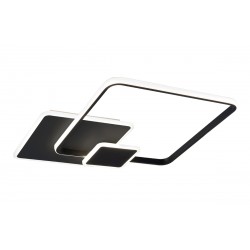 LED ПЛОСЪК ТАВАНЕН ПЛАФОН BRENDA 42W 3000K ЧЕРЕН