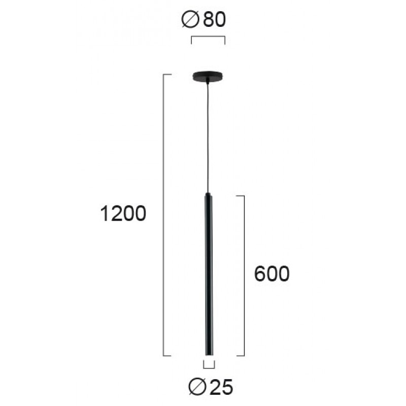 ПЕНДЕЛ DUCT LED 3W ЧЕРЕН ПЕНДЕЛ DUCT LED 3W ЧЕРЕН