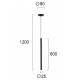 ПЕНДЕЛ DUCT LED 3W ЧЕРЕН ПЕНДЕЛ DUCT LED 3W ЧЕРЕН