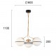 ПЕНДЕЛ FERERO 3 X E27 LED 12W БЯЛ/ЗЛАТИСТ