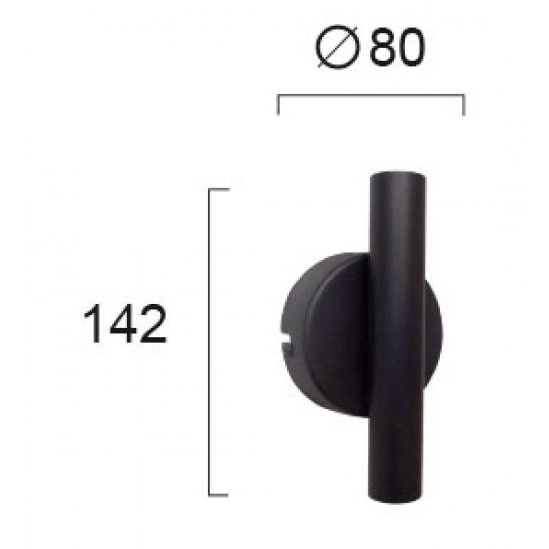 СТЕННА ЛАМПА 2 СВЕТЛИНИ DUCT LED 6W 3000K