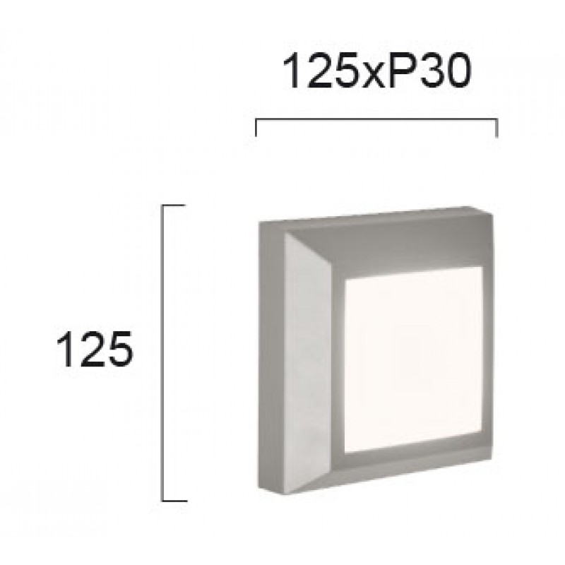 СТЕННА ЛАМПА LEROS PLUS LED 4W БЯЛ/СИВ СТЕННА ЛАМПА LEROS PLUS LED 4W БЯЛ/СИВ