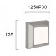 СТЕННА ЛАМПА LEROS PLUS LED 4W БЯЛ/СИВ СТЕННА ЛАМПА LEROS PLUS LED 4W БЯЛ/СИВ