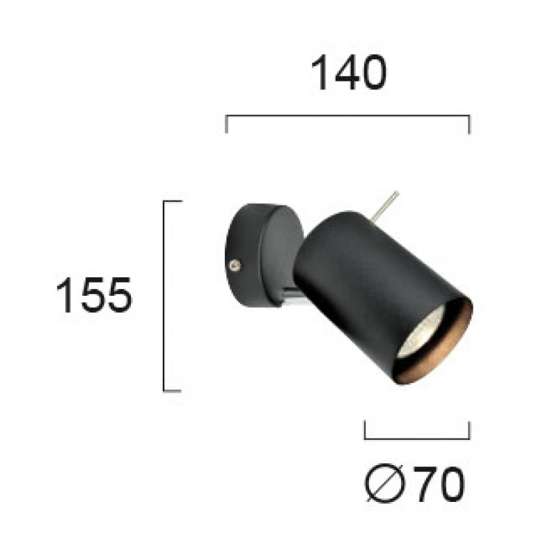 СПОТ BLACK RUBY GU10 ЧЕРЕН СПОТ BLACK RUBY GU10 ЧЕРЕН
