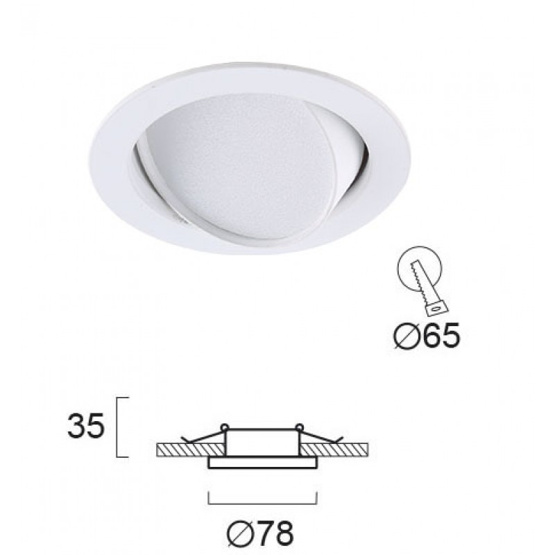 ВГРАДЕН СПОТ NOX LED МОДУЛ 4W БЯЛ ВГРАДЕН СПОТ NOX LED МОДУЛ 4W БЯЛ