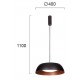 ПЕНДЕЛ CHESTER LED 24W ЧЕРЕН / КАФЯВ ПЕНДЕЛ CHESTER LED 24W ЧЕРЕН / КАФЯВ