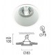 ВГРАДЕН СПОТ RESSECED WHITE ROUND ROB