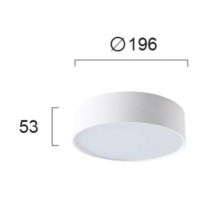 ПЛАФОН JAXON LED 23W 3000K БЯЛ ПЛАФОН JAXON LED 23W 3000K БЯЛ
