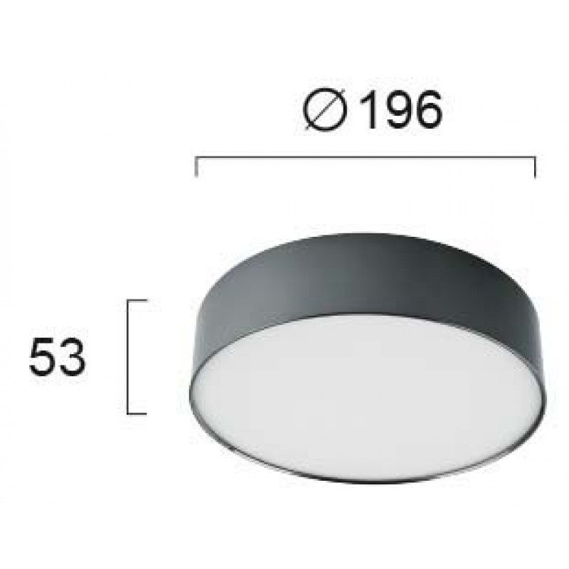 ПЛАФОН JAXON LED 23W 3000K ЧЕРЕН