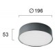 ПЛАФОН JAXON LED 23W 3000K ЧЕРЕН