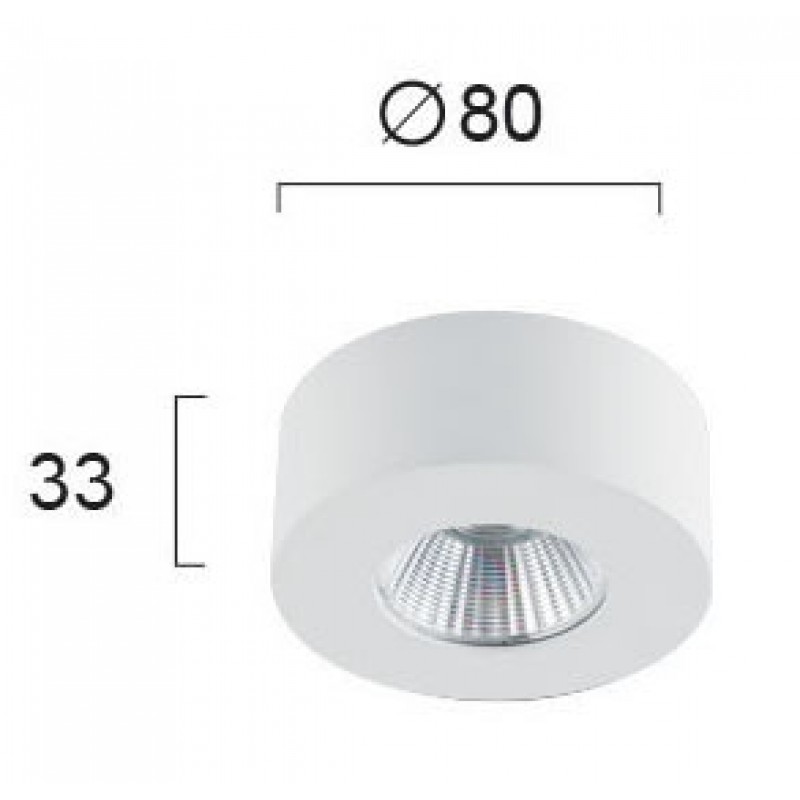 LED ПЛАФОН ФАНИ 7W 3000K БЯЛ
