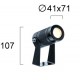 LED ПРОЖЕКТОР ATLAS 4W 3000K ТЪМНО СИВ