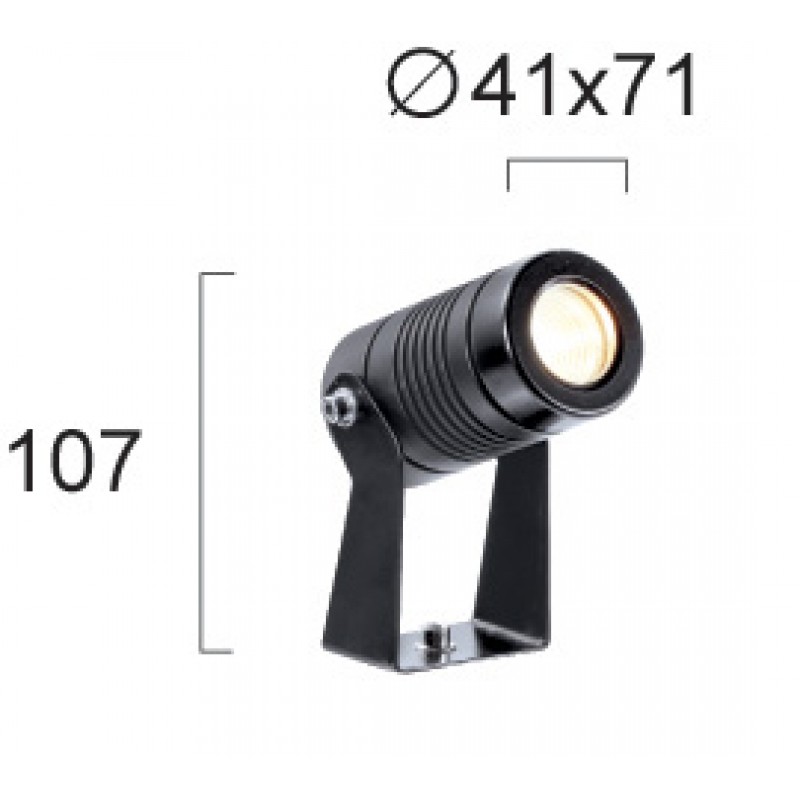 LED ПРОЖЕКТОР ЗА ЗЕМЯ 3W 3000K ТЪМНО СИВ ATLAS LED ПРОЖЕКТОР ЗА ЗЕМЯ 3W 3000K ТЪМНО СИВ ATLAS