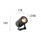 LED МОДУЛ MARIS 14W ТЪМНО СИВ IP65