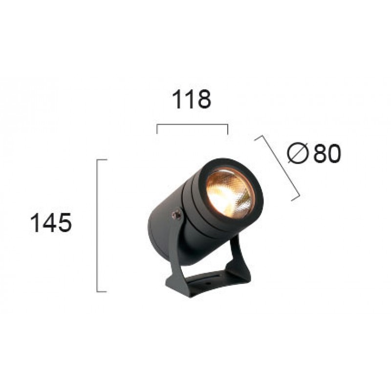 LED ПРОЖЕКТОР ЗА ГРАДИНА MARIS 11W 3000K ТЪМНО СИВ LED ПРОЖЕКТОР ЗА ГРАДИНА MARIS 11W 3000K ТЪМНО СИВ