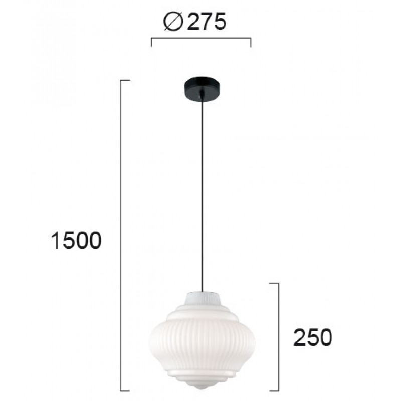ПЕНДЕЛ BOHO D275 БЯЛ/ЧЕРЕН ПЕНДЕЛ BOHO D275 БЯЛ/ЧЕРЕН