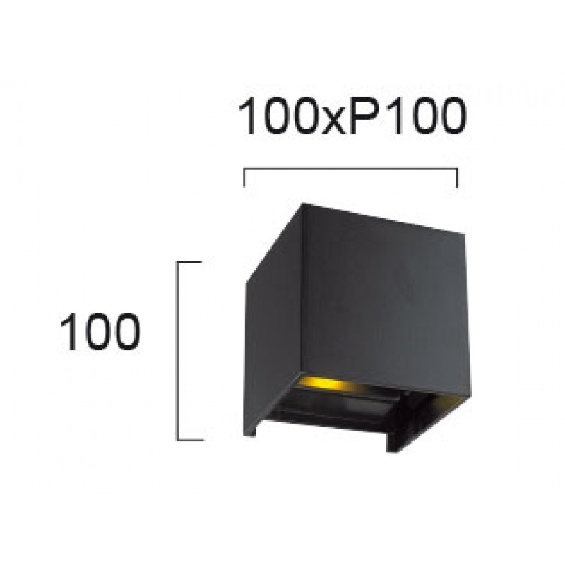 СТЕННА ЛАМПА SQUARE GREG LED 6W ЧЕРЕН IP54 СТЕННА ЛАМПА SQUARE GREG LED 6W ЧЕРЕН IP54