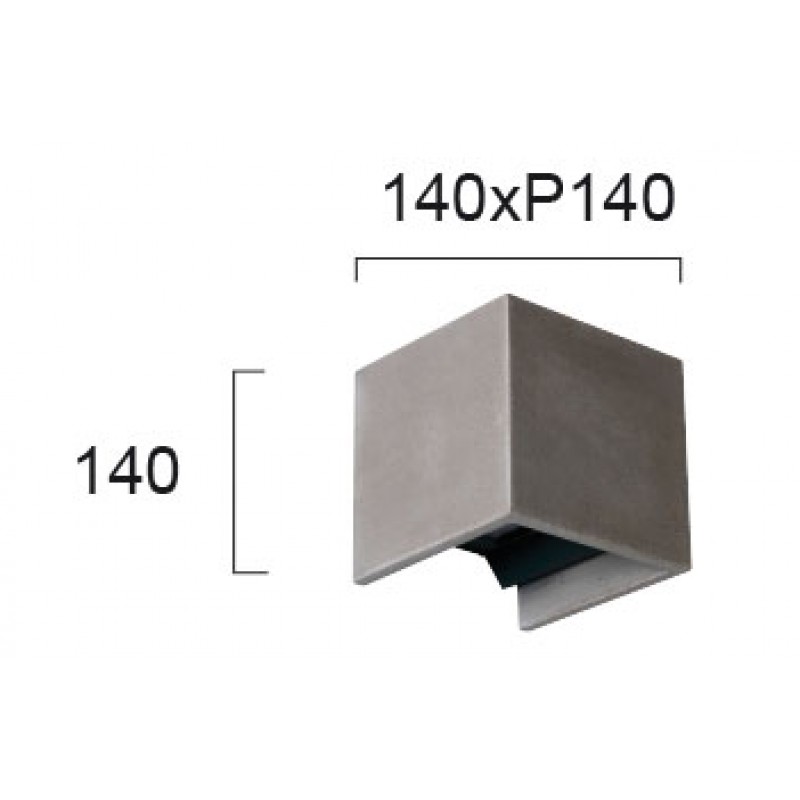 СТЕННА ЛАМПА SAMOS LED 12W СИВА IP65 СТЕННА ЛАМПА SAMOS LED 12W СИВА IP65