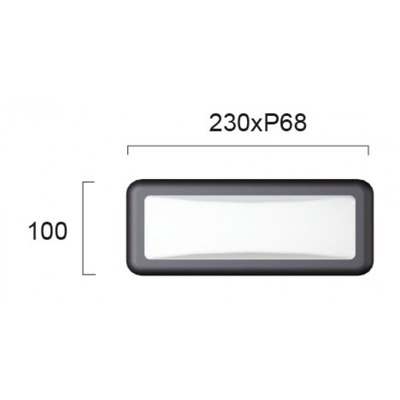 СТЕННА ЛАМПА MINOS LED 6W БЯЛО / ТЪМНО СИВО