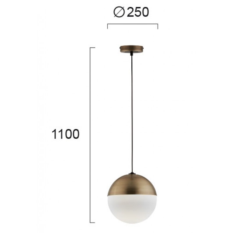 ПЕНДЕЛ VIOLA D250 БЯЛ / ОКСИД ПЕНДЕЛ VIOLA D250 БЯЛ / ОКСИД