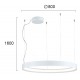 ПЕНДЕЛ VERDI LED 70W 3000K БЯЛ ПЕНДЕЛ VERDI LED 70W 3000K БЯЛ