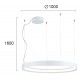 ПЕНДЕЛ VERDI LED 87W 3000K БЯЛ ПЕНДЕЛ VERDI LED 87W 3000K БЯЛ