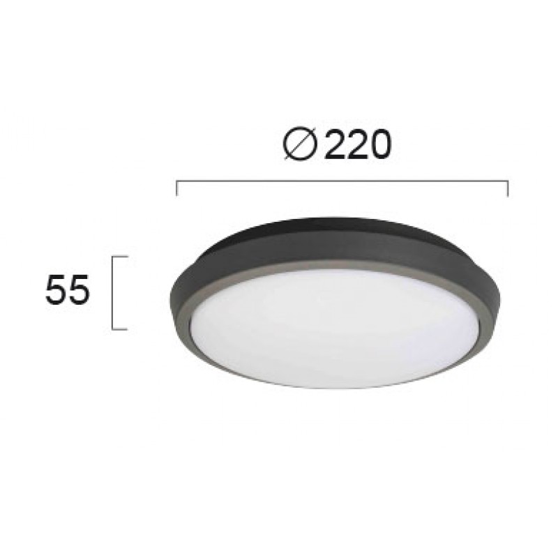 LED ПЛАФОН TIBUOK 10W 3000K 1000LM IP54 LED ПЛАФОН TIBUOK 10W 3000K 1000LM IP54