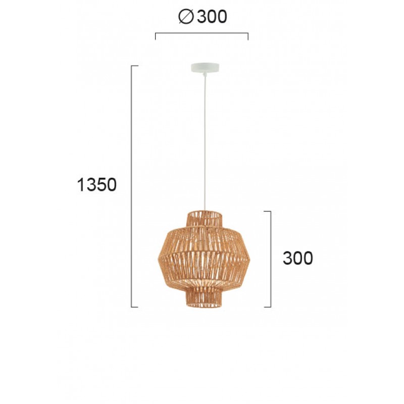 ПЕНДЕЛ FELIS E27 MAX 60W NATURAL / WHITE