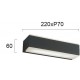СТЕННА ЛАМПА NOA LED 16W ТЪМНО СИВА IP65 СТЕННА ЛАМПА NOA LED 16W ТЪМНО СИВА IP65