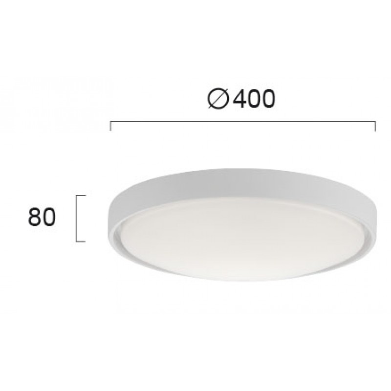 ПЛАФОН YARA LED 26W 3000K БЯЛ