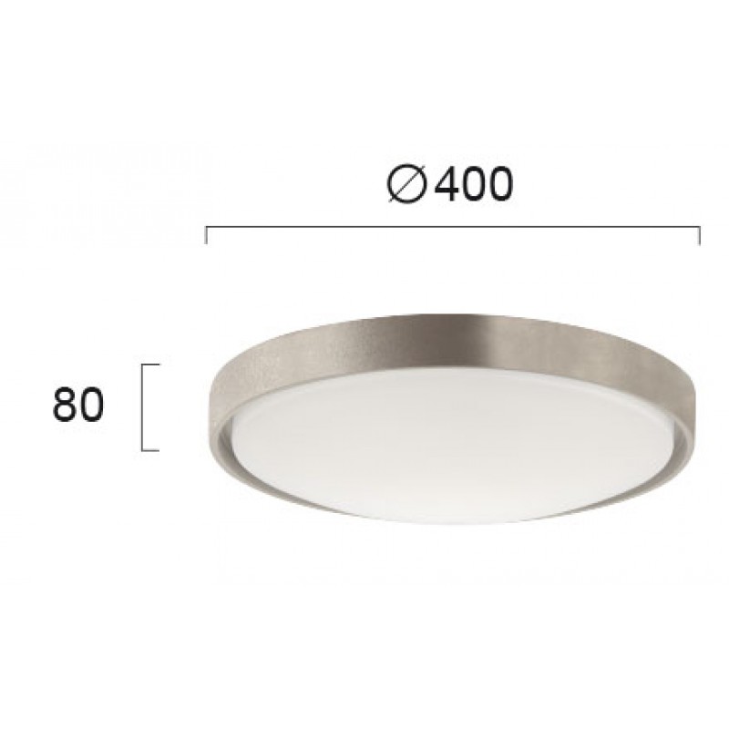 LED ПЛАФОН YARA 26W 3000K СРЕБЪРЕН D400 LED ПЛАФОН YARA 26W 3000K СРЕБЪРЕН D400