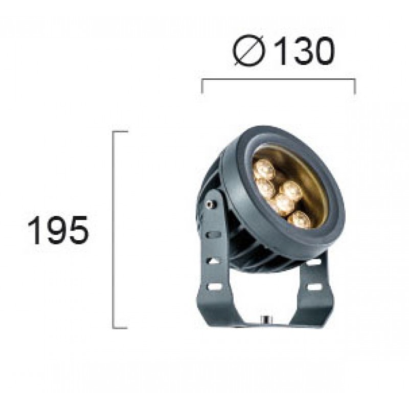 ПРОЖЕКТОР ERMIS LED 9,2W 3100K ТЪМНО СИВ ПРОЖЕКТОР ERMIS LED 9,2W 3100K ТЪМНО СИВ