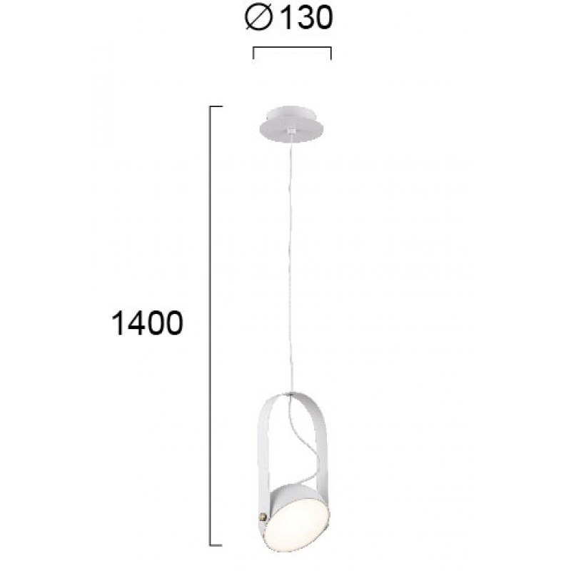 ПЕНДЕЛ ХЕМИ LED 5.8W 3000K БЯЛ ПЕНДЕЛ ХЕМИ LED 5.8W 3000K БЯЛ