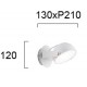 СТЕННА ЛАМПА ХЕМИ БЯЛА LED 5,8W 3000K СТЕННА ЛАМПА ХЕМИ БЯЛА LED 5,8W 3000K