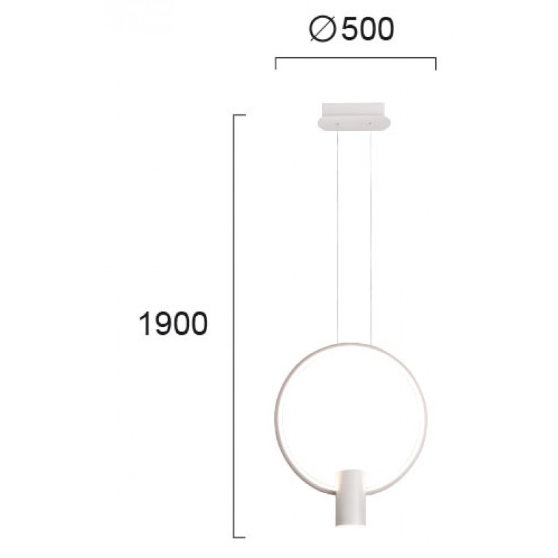 ПЕНДЕЛ СИНДИ БЯЛ С LED МОДУЛ 25,5W ПЕНДЕЛ СИНДИ БЯЛ С LED МОДУЛ 25,5W