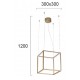 ПЕНДЕЛ GOLD CUBE LED 26W 3000K ПЕНДЕЛ GOLD CUBE LED 26W 3000K